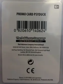 Pokemon Psyduck SM199 Detective Pikachu Promo Holo 70 HP Pokemon Card - Image 4