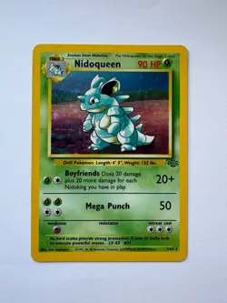 Nidoqueen 7/64 Pokemon Card TCG Jungle Unlimited Holo - Image 1
