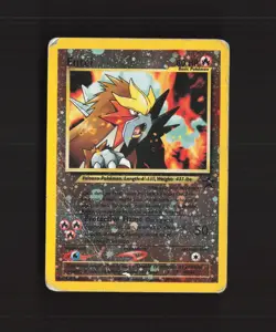 Entei 34 WOTC Promos Black Star Promo Holo Pokemon Card DMG - Image 1