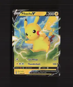 Pikachu V 086/264 Fusion Strike Ultra Rare Holo Pokemon Card NM - Image 1