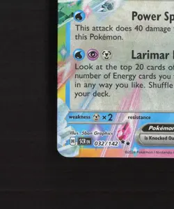 Lapras ex 032/142 Stellar Crown Ultra Rare Holo Pokemon Card NM - Image 5