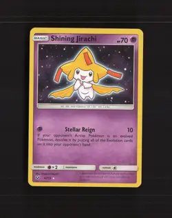 Shining Jirachi 42/73 Shining Legends Shiny Holo Rare Pokemon Card LP - Image 1