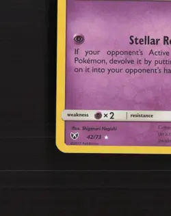 Shining Jirachi 42/73 Shining Legends Shiny Holo Rare Pokemon Card LP - Image 5