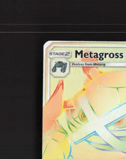 Metagross GX 157/145 Guardians Rising Full Art Secret Rare Holo Pokemon Card DMG - Image 3