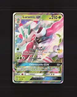 Lurantis GX 15/149 Sun & Moon Ultra Rare Holo Pokemon Card DMG - Image 1