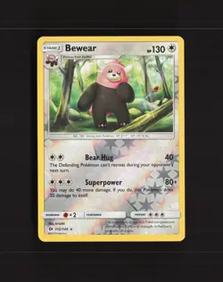 Bewear 112/149 Sun & Moon Reverse Holo Rare Pokemon Card NM - Image 1