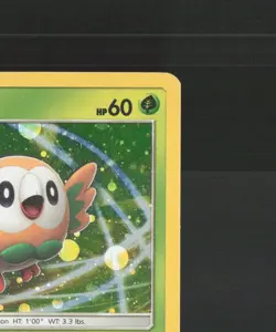 Rowlet SM22 Sun & Moon Black Star Promo Holo Pokemon Card LP - Image 4