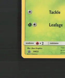Rowlet SM22 Sun & Moon Black Star Promo Holo Pokemon Card LP - Image 5