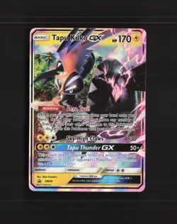 Tapu Koko GX SM50 Sun & Moon Black Star Promo Holo Pokemon Card DMG - Image 1
