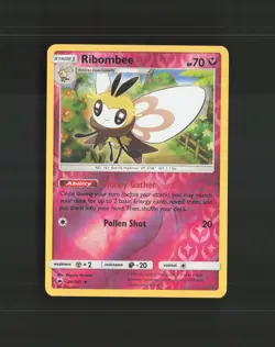 Ribombee 96/147 Burning Shadows Reverse Holo Pokemon Card LP - Image 1