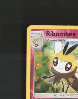 Ribombee 96/147 Burning Shadows Reverse Holo Pokemon Card LP - Image 3