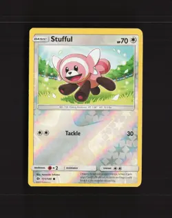 Stufful 111/149 Sun & Moon Reverse Holo Pokemon Card NM - Image 1
