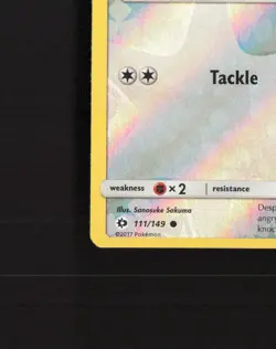 Stufful 111/149 Sun & Moon Reverse Holo Pokemon Card NM - Image 5