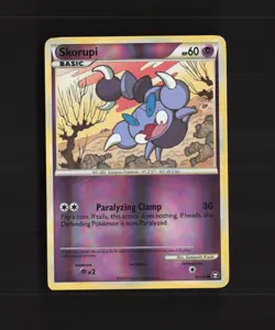 Skorupi 76/102 Triumphant Reverse Holo Pokemon Card LP - Image 1