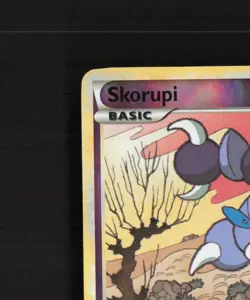 Skorupi 76/102 Triumphant Reverse Holo Pokemon Card LP - Image 3