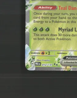 Teal Mask Ogerpon ex 012/131 Prismatic Evolutions Ultra Rare Pokemon Card NM - Image 5