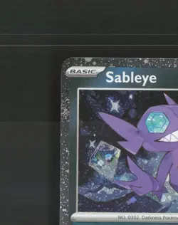 Sableye 136/193 Paldea Evolved Cosmos Holo Rare Holo Pokemon Card NM - Image 3