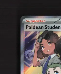 Paldean Student 231/091 Paldean Fates Full Art Ultra Rare Holo Pokemon Card NM - Image 3