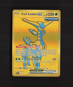 Iron Leaves ex 176/131 Prismatic Evolutions Full Art Ultra Rare Pokemon Card NM - Image 1