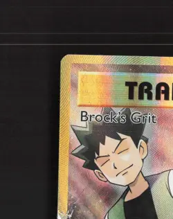 Brock's Grit 107/108 Evolutions Full Art Ultra Rare Holo Pokemon Card DMG - Image 3