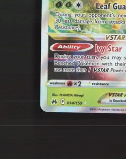 Leafeon VSTAR 014/159 Crown Zenith Ultra Rare Holo Pokemon Card NM - Image 5