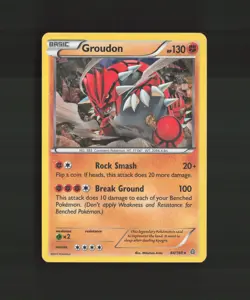 Groudon 84/160 Primal Clash Cracked Ice Holo Pokemon Card LP - Image 1