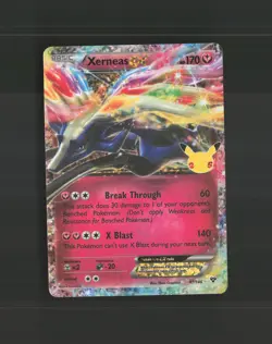 Xerneas EX 97/146 Celebrations Ultra Rare Holo Pokemon Card NM - Image 1