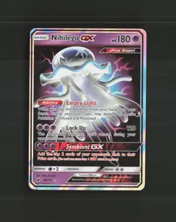 Nihilego GX 49/111 Crimson Invasion Ultra Rare Holo Pokemon Card NM - Image 1