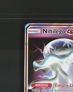 Nihilego GX 49/111 Crimson Invasion Ultra Rare Holo Pokemon Card NM - Image 3
