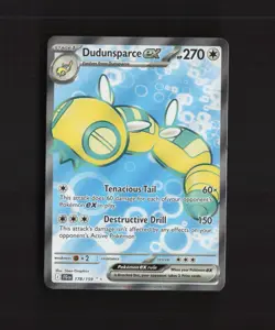 Dudunsparce ex 178/159 Journey Together Full Art Ultra Rare Holo Pokemon Card NM - Image 1