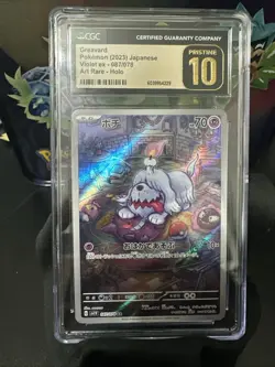 CGC 10 Pristine Greavard 087/078 AR Art Rare Violet ex sv1V Pokemon Card - Image 1