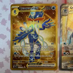 Pokemon TCG 2 Card Lot Holo EX Secret Rare Quaquaval English - Image 2