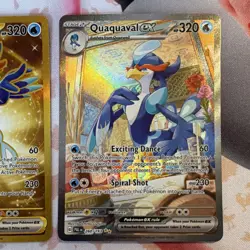 Pokemon TCG 2 Card Lot Holo EX Secret Rare Quaquaval English - Image 3