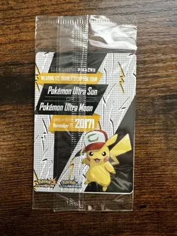 Pokemon Ash's Pikachu SM108 Promo Card Promo 2017 ORIGINAL SEAL - Image 2