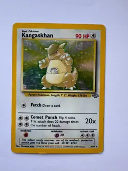Pokemon Base Set Jungle Vintage TCG Kangaskhan Jungle Card Holo 5/64 - Image 1