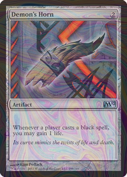 Foil Demon's Horn - Magic 2012 | MTG Card - Image 1