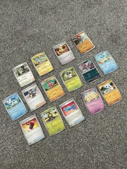 Pokemon Scarlet & Violet 15 Card Bundle - 3 Reverse Holo + Rare Holo Hawlucha - Image 1
