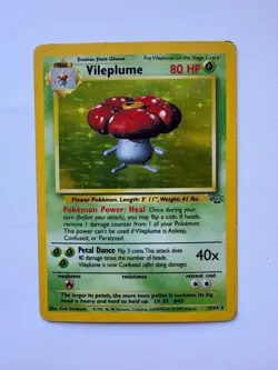 Pokemon Base Set Jungle Vintage TCG Vileplume Holo - Image 1