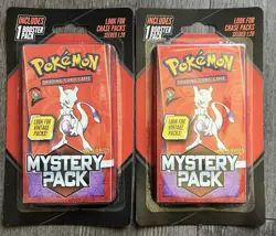 🔥2025 Pokemon Mystery Pack-Mewtwo Possible Vintage Chase Pack Lot Of 2 🔥 - Image 1