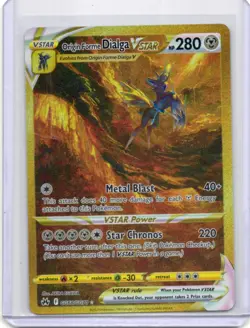 Pokemon Crown Zenith Galarian Gallery Origin Forme Dialga VSTAR (Secret) #GG68 - Image 1