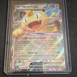 Pokemon Meowth EX 062/088 POR & Team Rocket's Persian EX 150/182 DRI Holo Lot - Image 1