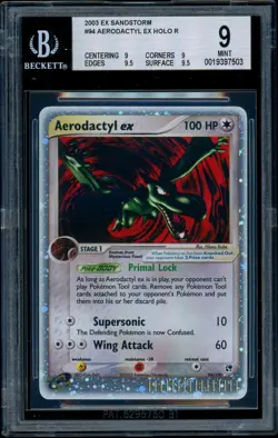 Pokemon EX SANDSTORM - 94/100 Aerodactyl ex - Ultra Rare Holo - ENG - BGS 9 MINT - Image 1