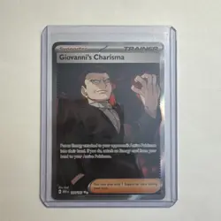 Pokemon TCG Giovanni's Charisma Full Art 197/165 Ultra Rare S&V 151 English NM+ - Image 1