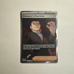 Pokemon TCG Giovanni's Charisma Full Art 197/165 Ultra Rare S&V 151 English NM+ - Image 2