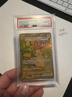 Pokemon Pikachu Ex Prismatic Evolutions Gold PSA 10 179/131 - Image 3