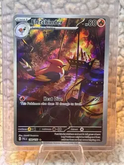 Pokemon TCG Fletchinder 199/193 Sv02: Paldea Evolved Illustration Rare Holo - Image 1