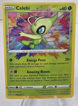 Pokemon Celebi 009/185 Amazing Rare Vivid Voltage Pokemon TCG Scarlet & Violet - Image 1