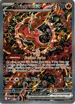 Oricorio ex 024 Phantasmal Flames Black Star Promo Full Art Pokemon TCG MT - Image 1