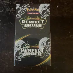 Pokemon Mega Evolution PERFECT ORDER Half Booster Box 18 Packs - Sealed and New - Image 1