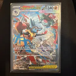 Pokemon TCG Mega Lucario EX 179/132 Mega Evolution Special Illustration Rare NM - Image 1